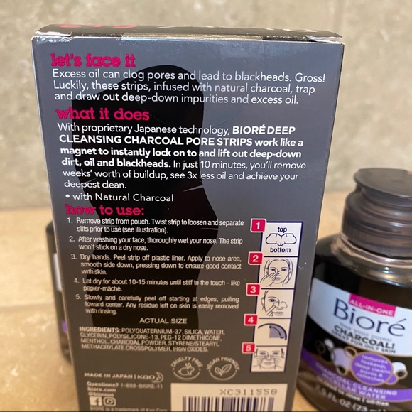 Biore Charcoal Pore Strips & Cleansing Micellar - Picture 4 of 7